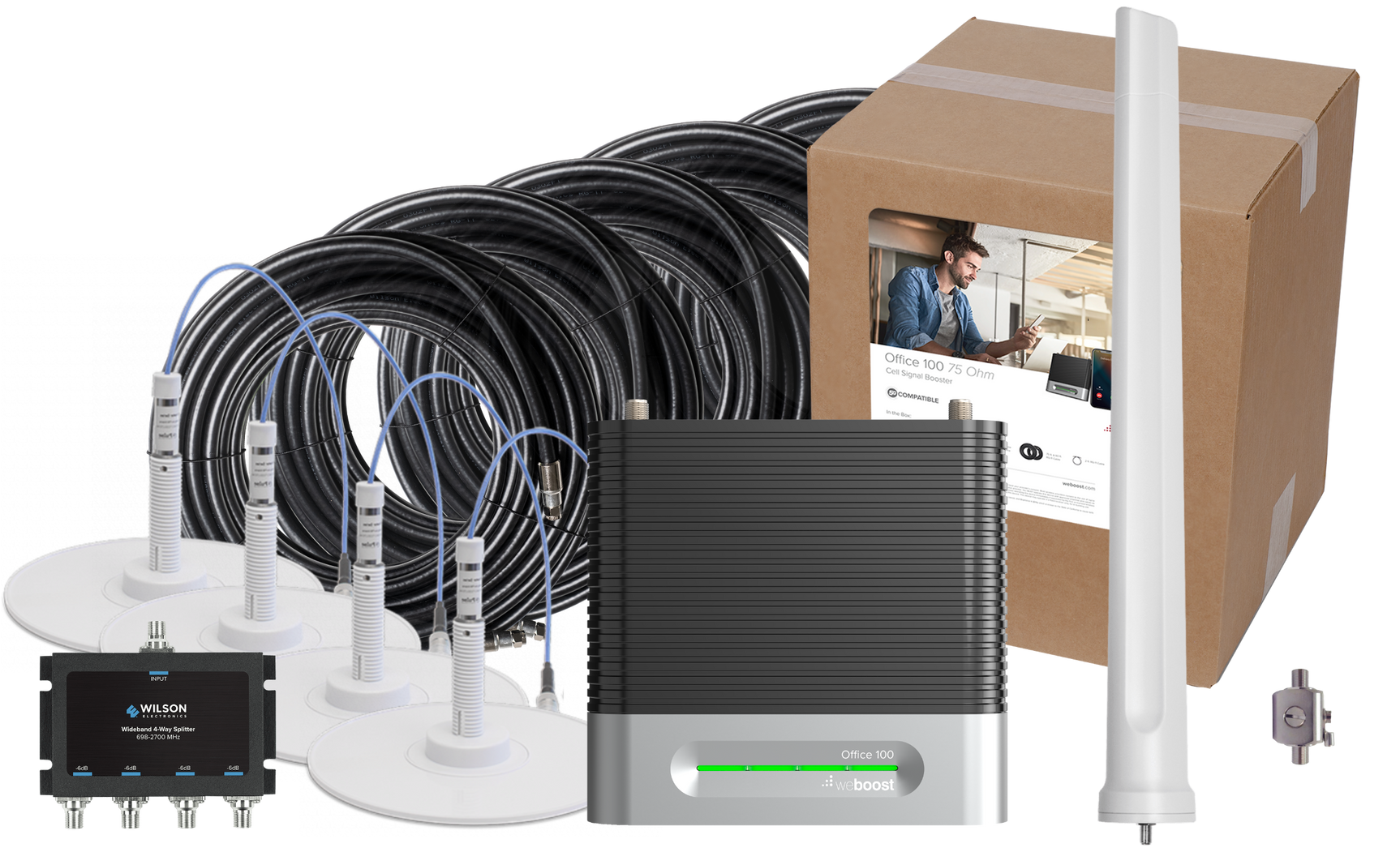 weBoost Office 100 Signal Booster (75 Ohm) | 473060