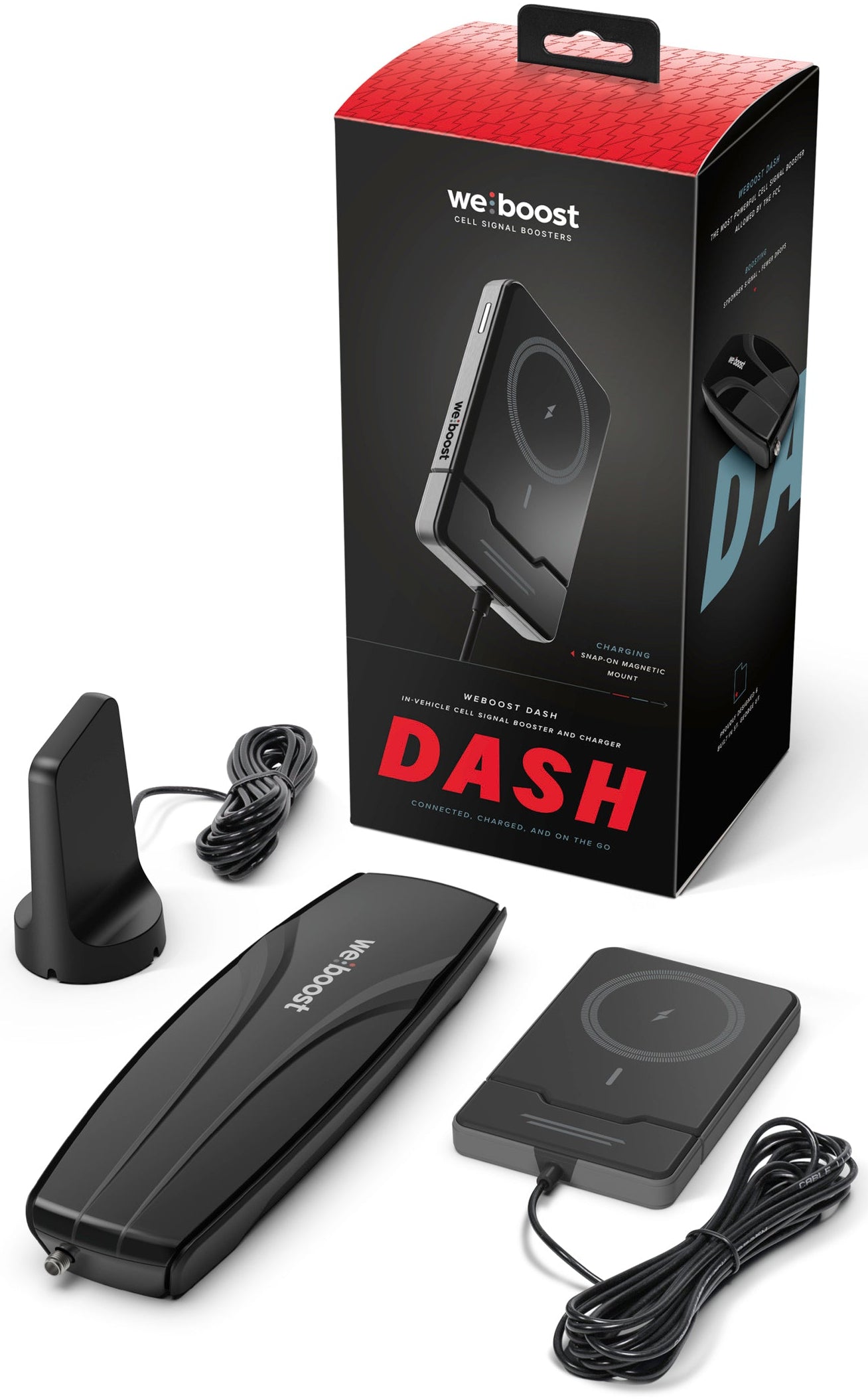 weBoost Dash Mobile Signal Booster with Built-In Wireless Charging | 471082