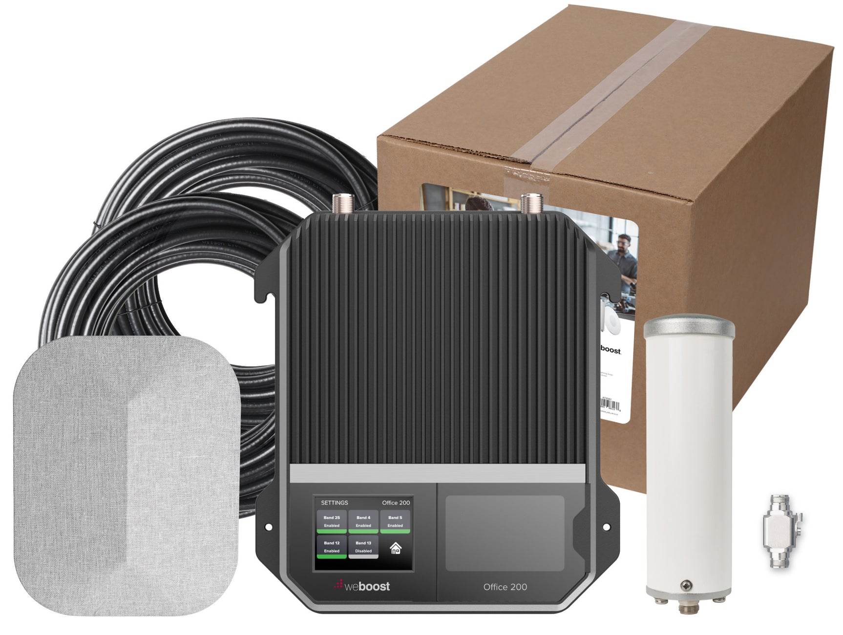 weBoost Office 200 (472047) Cell Phone Signal Booster - Omni Outside Antenna with 1 Inside Panel Antenna