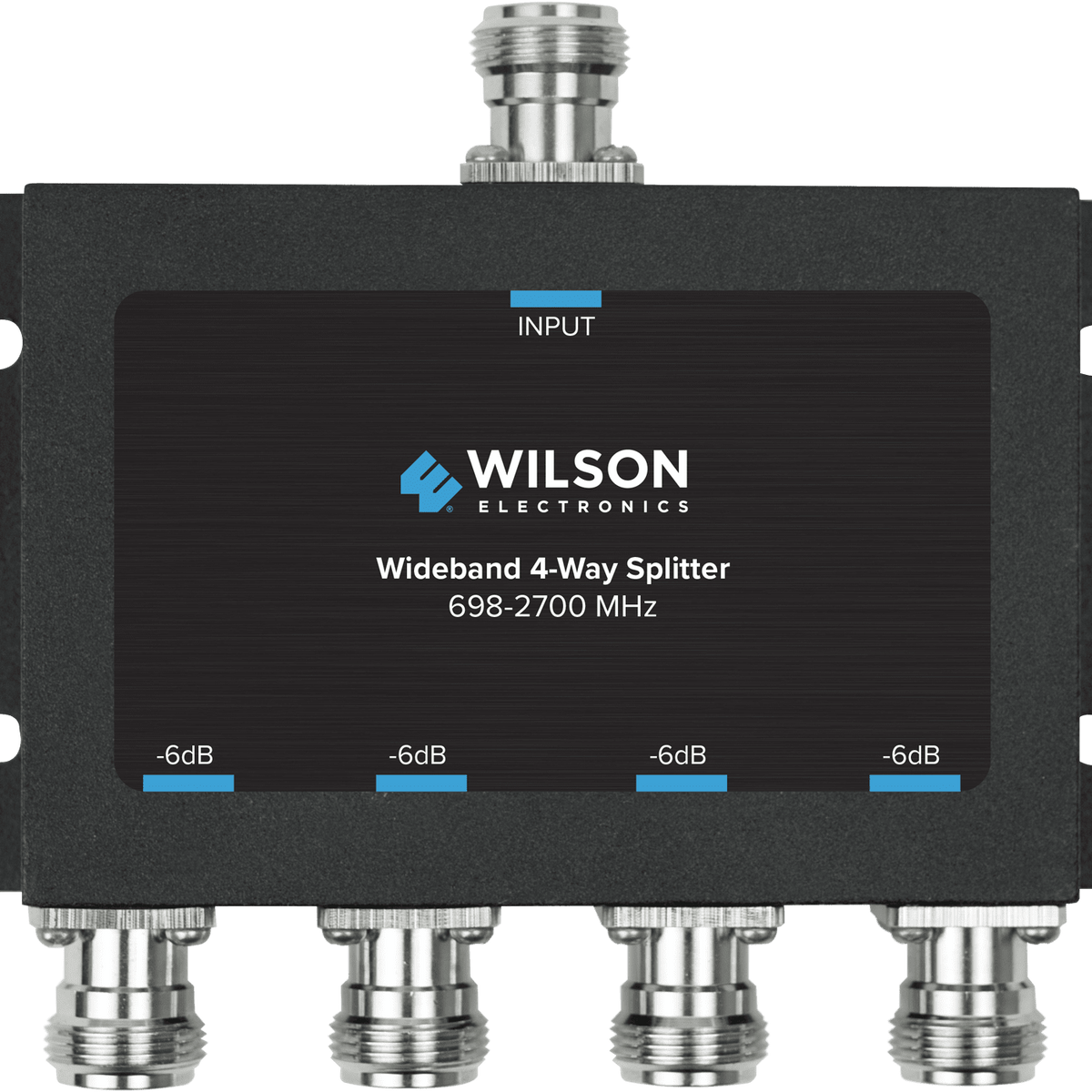 Wilson 859981 Four-Way Wide-Band Splitter with N-Female Wilson 859981 Four-Way Wide-Band Splitter with N-Female