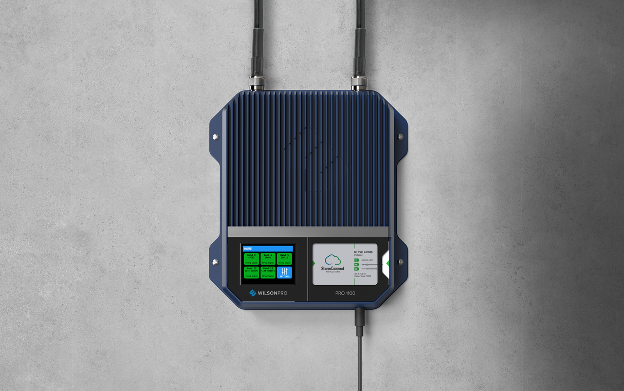 WilsonPro 1100 Enterprise Signal Booster for Voice, 3G and 4G LTE | 460147 - Installed