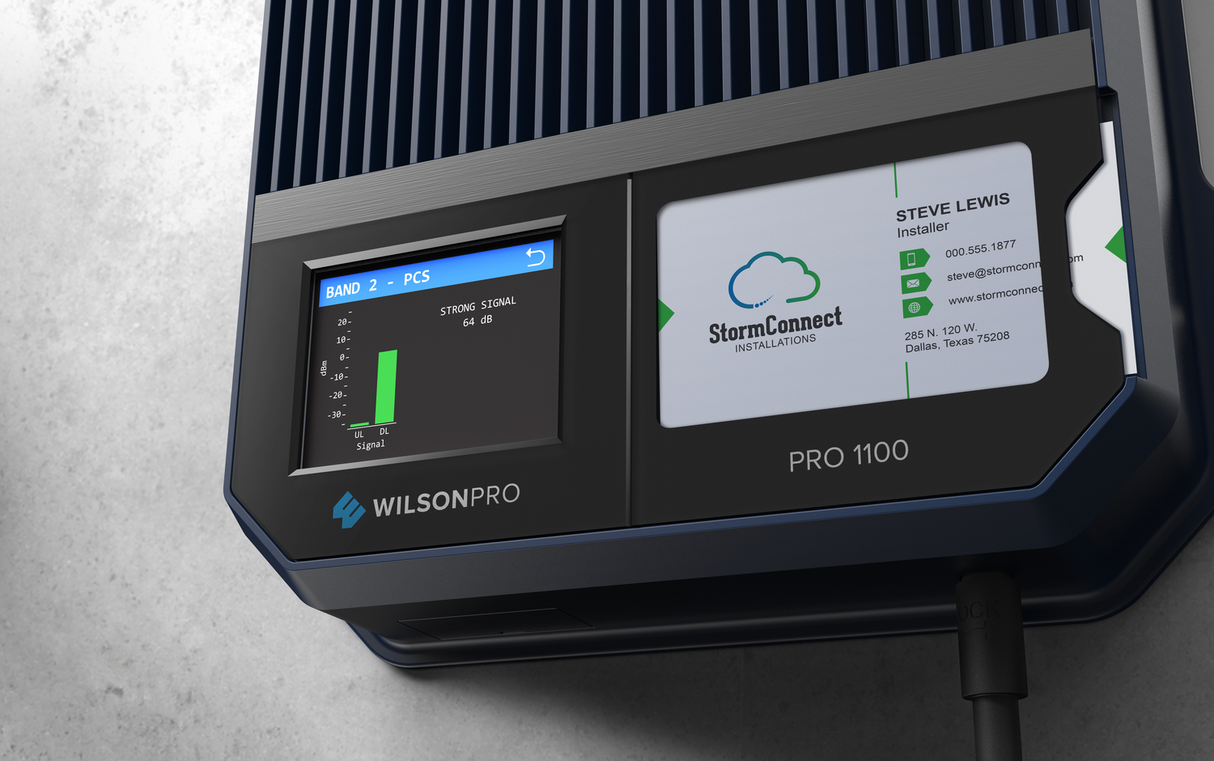 WilsonPro 1100 Enterprise Signal Booster for Voice, 3G and 4G LTE | 460147 - LCD Display