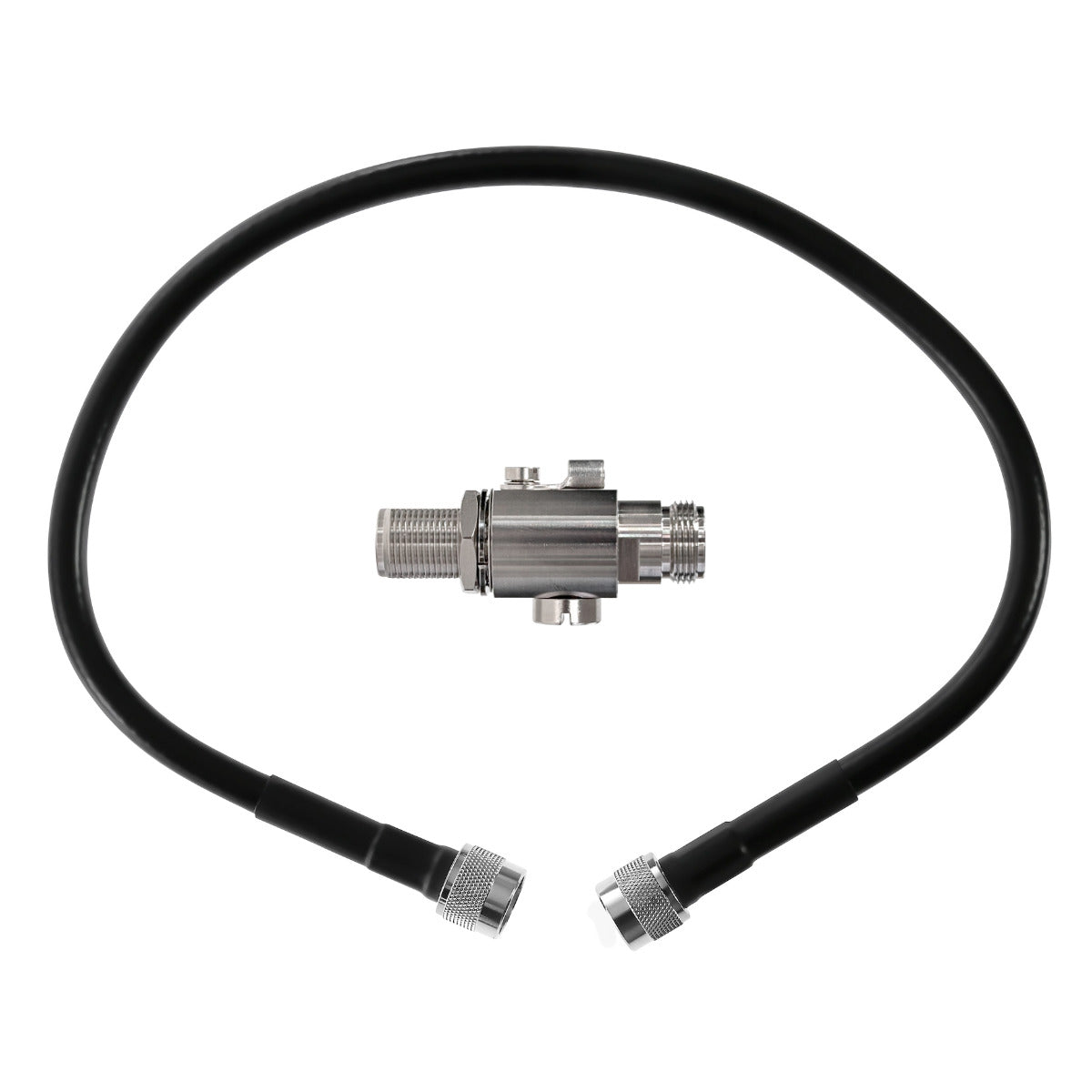 Wilson 50 Ohm Lightning Surge Protector with 2' Ultra Low Loss Coax Cable | 850050