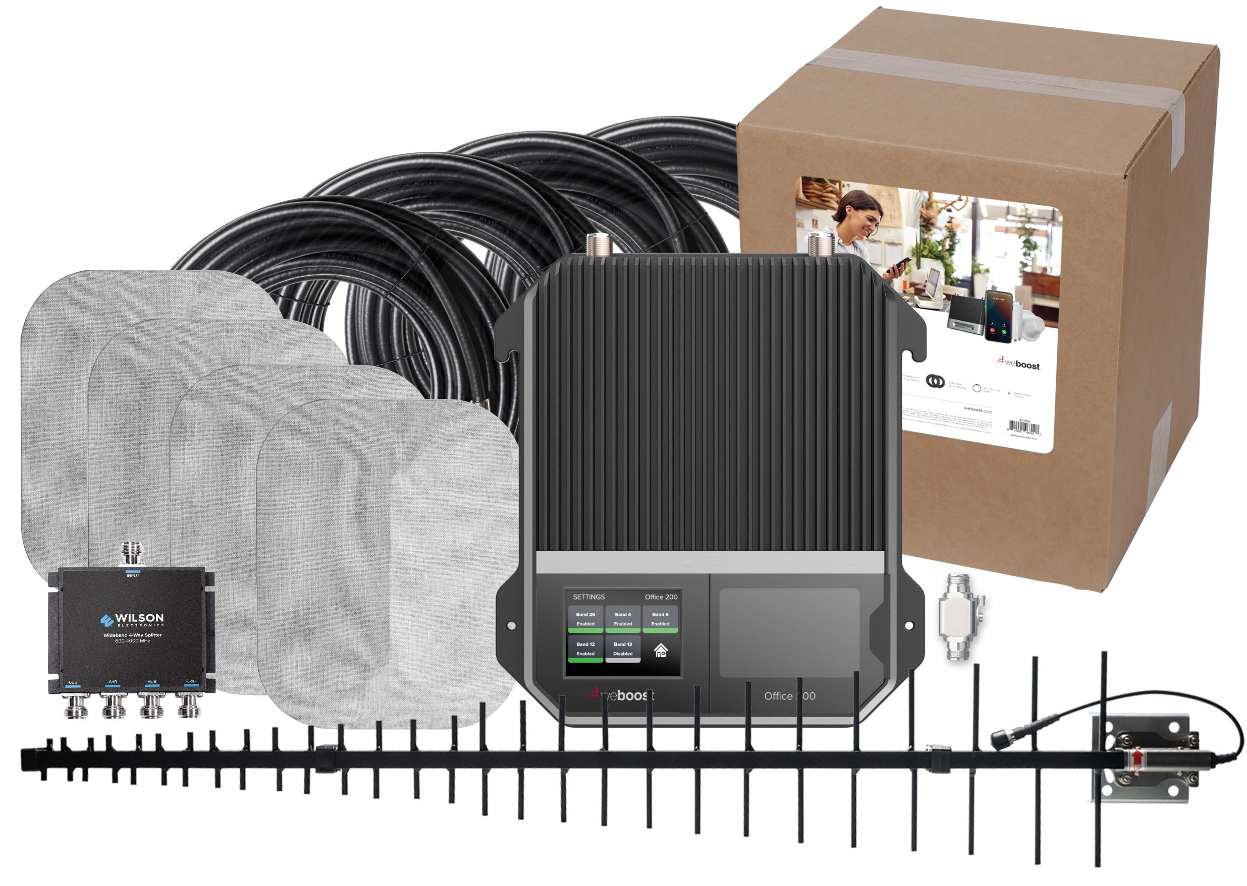 weBoost 200 Signal Booster with High-Gain LPDA for Rural