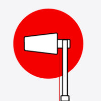 The pole mounted outside antenna on the stationary RV diagram