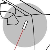 The inside antenna on the cars diagram