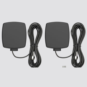 2 x Mini Panel Inside Antennas with 13 ft Cables and Adhesive Pads