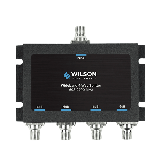 Wilson Four-Way 700-2500 MHz 75 Ohm Splitter (850036)