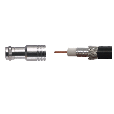thumbnail image 2 of F Type RG11 Coax Cable Compression Fitting/Connector With Weather Seal O Ring 10PACK 2 of 11