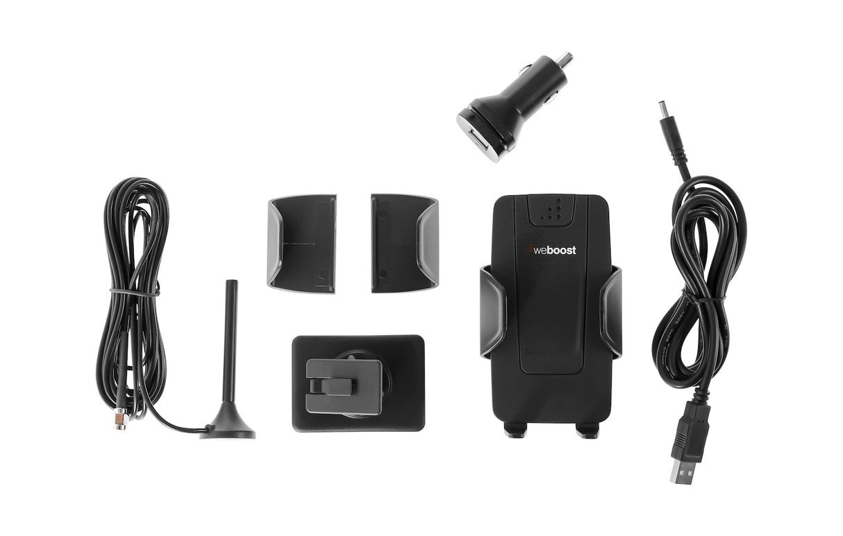 weBoost 470107 Drive 4G-S Cradle Signal Booster Kit - Kit Contents