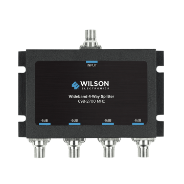 Wilson Four-Way 700-2500 MHz 75 Ohm Splitter (850036)