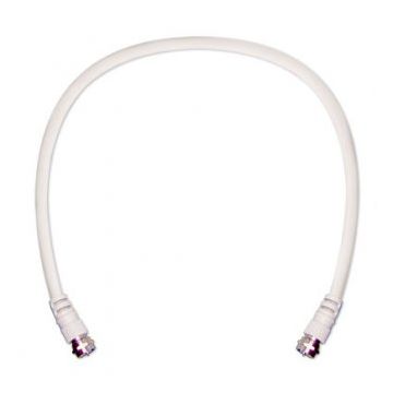 Wilson 950602 2' White RG6 Low Loss Coax Cable